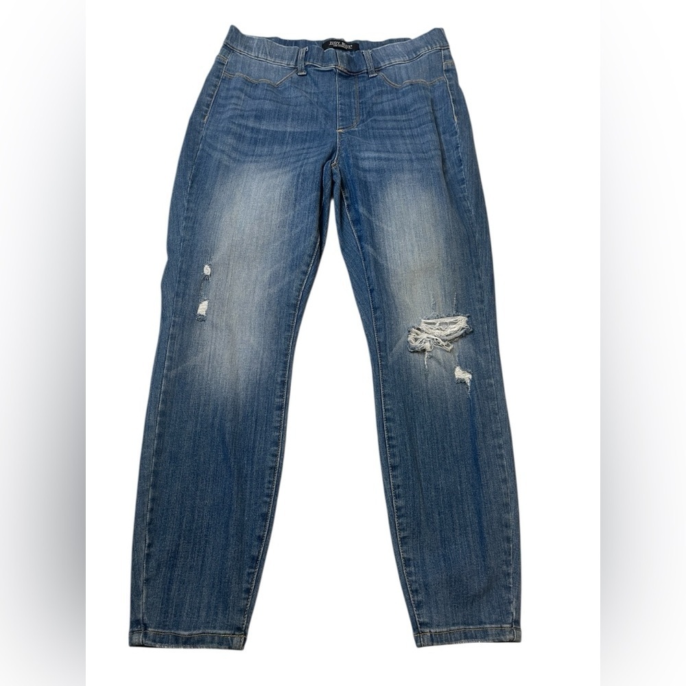 Judy Blue Skinny Fit Light Distressed Medium Wash Pull Up Women’s Jeans Size 16W
